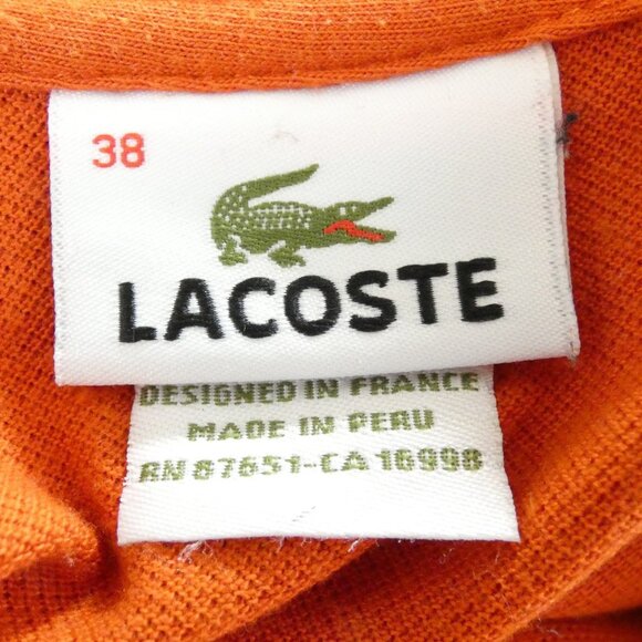 Lacoste Men Shirt Size 34 or XS Red Polo Short Sleeve Golf Summer Cotton Casual - Picture 2 of 11
